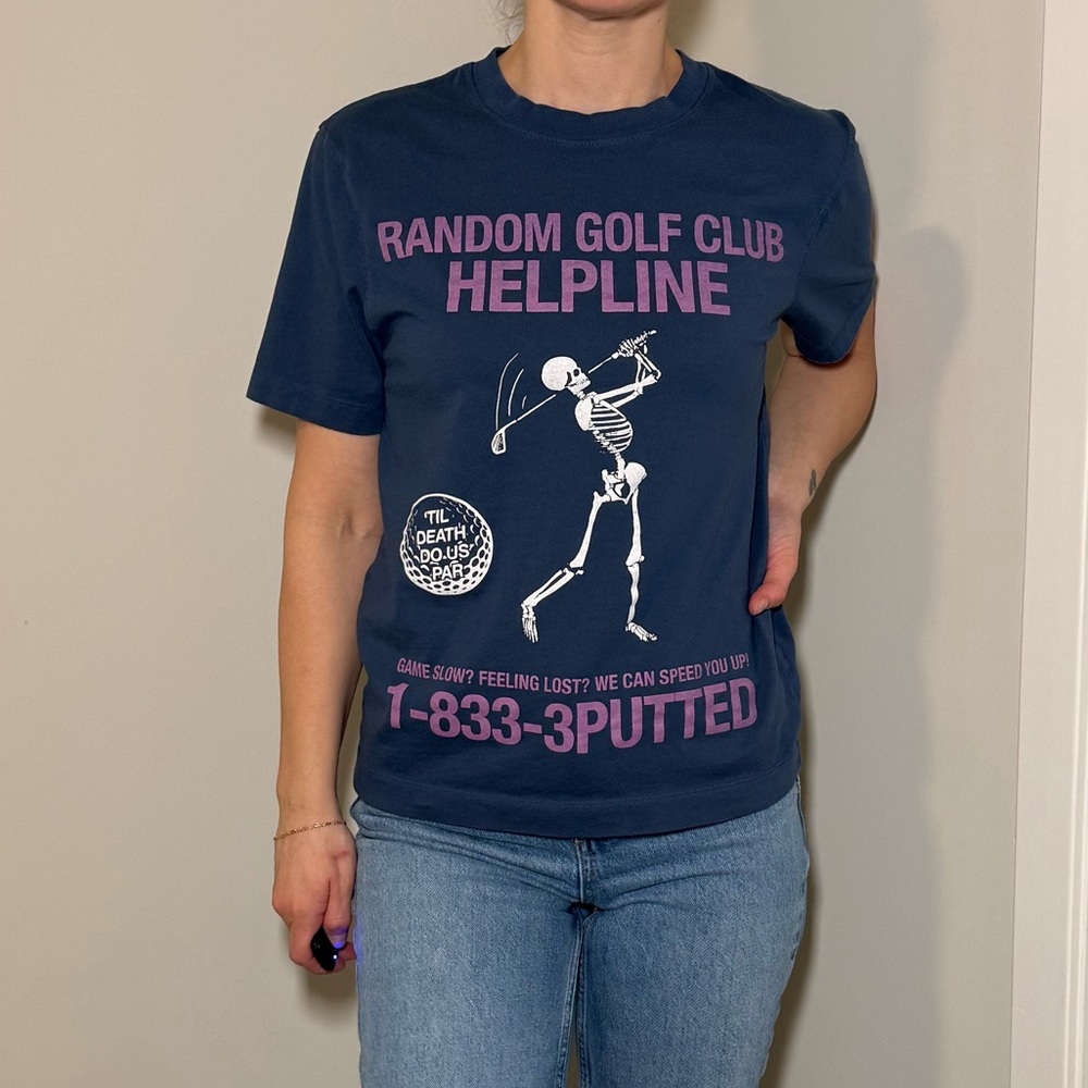 Abercrombie X Random Golf Club graphic tee in size XS.